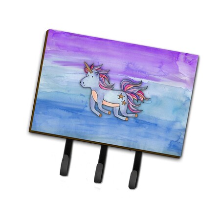Carolines Treasures Blue Unicorn Watercolor Leash or Key Holder BB7433TH68
